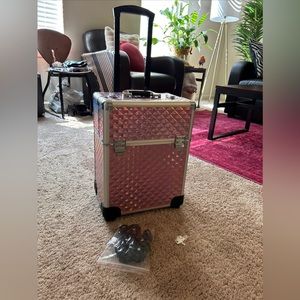 Makeup Organizer | Rolling Expanding Suitcase